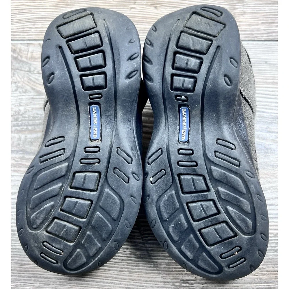 Lands End‎ Kids Toddler Suede Moc Shoes Size 9M Slip-On Outdoor Play Camping